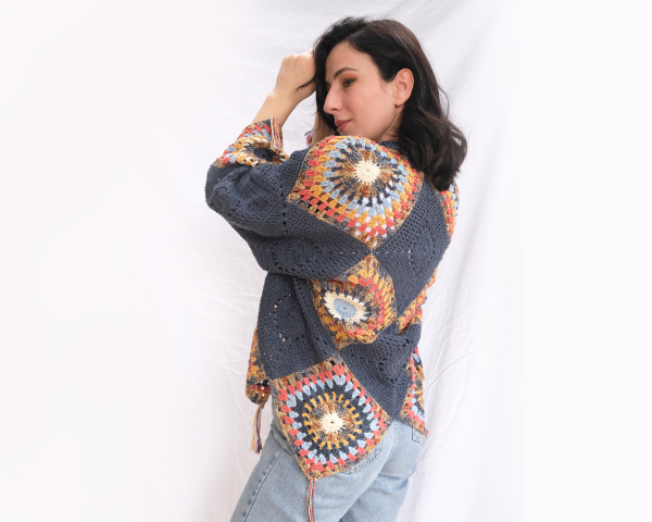 LACİVERT BOHEM HIRKA ÖN SİPARİŞ