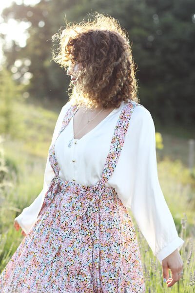 Oversize Beyaz Saten Bluz
