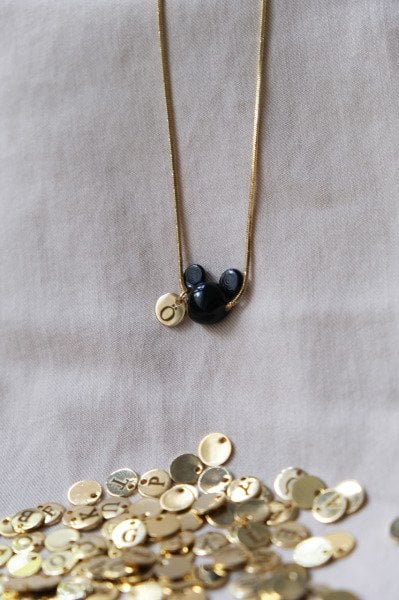 Murano Mickey Kolye Harfli(İSTENİLEN HARFTE HAZIRLANIR)