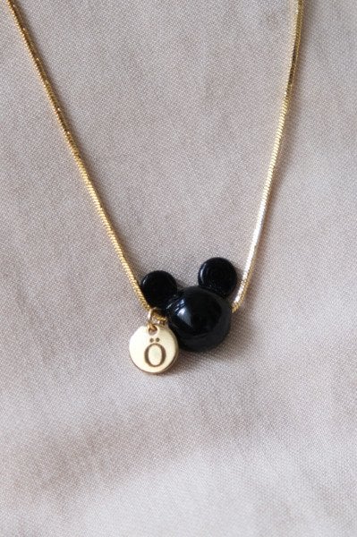 Murano Mickey Kolye Harfli(İSTENİLEN HARFTE HAZIRLANIR)